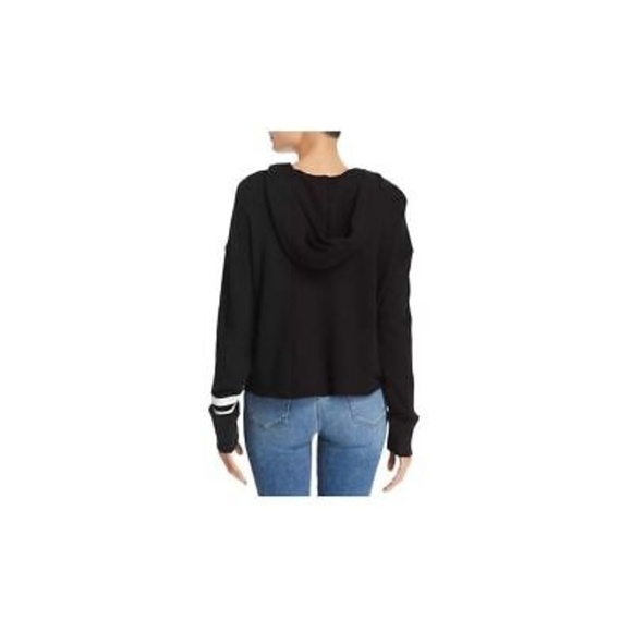 n:philanthropy Women's Black Hooded Sweatshirt Medium Casual Pullover - Picture 3 of 11